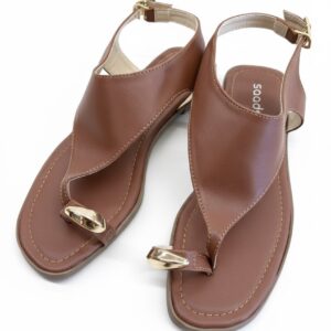 صندل زنانه عسلی نارلی